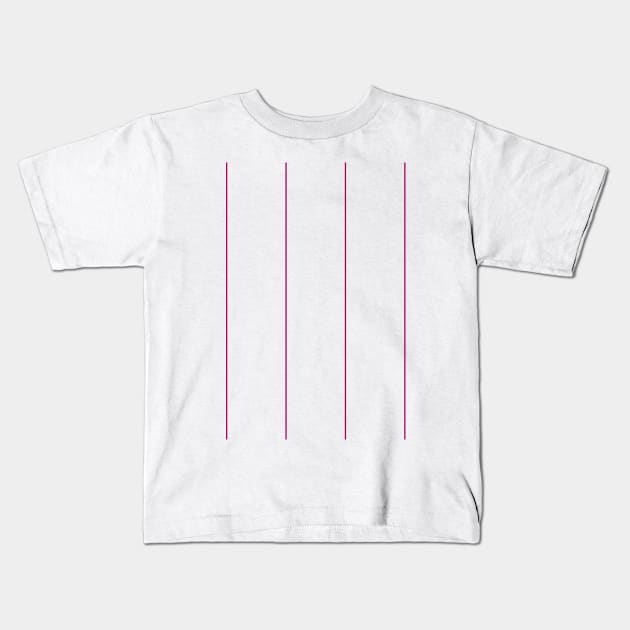 Aston Villa 1982 White and Claret Pinstripe Away Kids T-Shirt by Culture-Factory